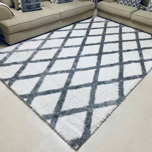 Katerini rug - Cream Grey - High Pile