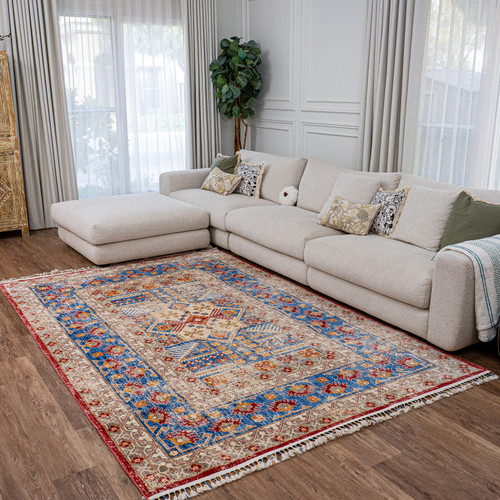 Lepus rug-Beige Blue-Medium Pile-Multiple Sizes Lepus rug-Beige Blue-Medium Pile-Multiple Sizes
