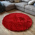 Fluffy rug-Red-High Pile