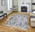 Mahek rug-White Grey-High Pile-Multiple Sizes