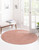 Didymo Round  rug-Pink-100% Jute-Low Pile-Multiple Sizes