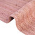 Didymo Round  rug-Pink-100% Jute-Low Pile-Multiple Sizes