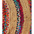 Sindos Round  Rug-Multi-Coloured-Jute & Chindi Cotton-Low Pile Sindos Round  Rug-Multi-Coloured-Jute & Chindi Cotton-Low Pile
