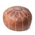 Lagos Pouf - Faux Leather - Brown (Made on order)