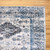 Renaissance Vintage Rug-Cream Sky Blue-Distressed Design-Low Pile-Multiple sizes