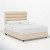 Robert Upholstered Bed (Choose size, fabric, colour & legs)