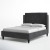 Herbert Upholstered Bed (Choose size, fabric, colour & legs)