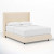 Percy Upholstered Bed (Choose size, fabric, colour & legs)