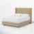 Percy Upholstered Bed (Choose size, fabric, colour & legs)