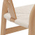 Solid Beech Wood Chair with Paper Cord (Brown)