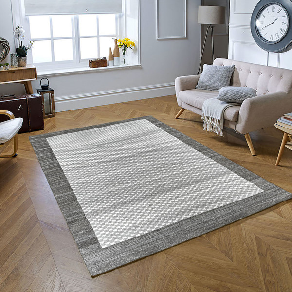 Garry rug - Grey - Distressed Design