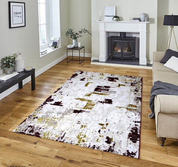 Athena rug-Beige Red-Medium Pile 150 x 230 cm (4.9 x 7.5 ft)