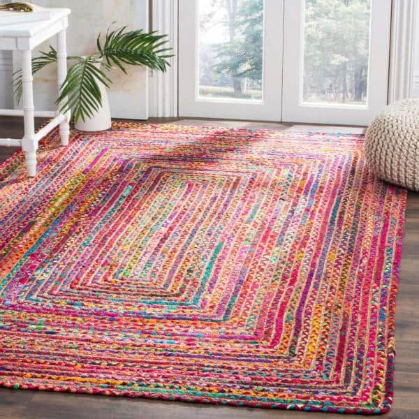 Marathonas Chindi rug-Multi-Coloured-Jute & Cotton