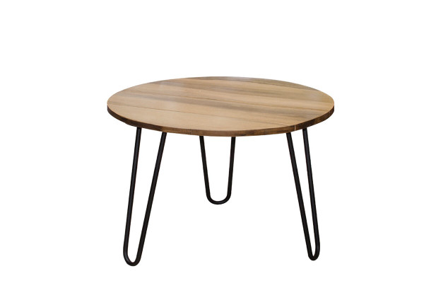 Solid Wood (Mango) Coffee Table - 80 cm Diameter Round