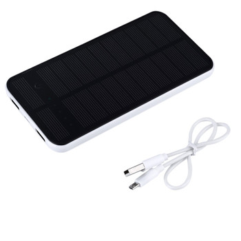 12000mah Dual USB Portable Solar Power Bank Phone
