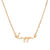 Kappa Gold Script Necklace