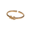 Alpha Phi Gold Adjustable Ring