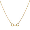 Delta Gamma Gold Letter Necklace Main