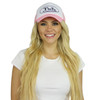 Kappa Alpha Theta Trucker hat pink white baseball