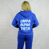 Kappa Alpha Theta hoodie blue womens sorority fashion unisex with pockets back