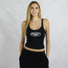 Gamma Phi Beta Cropped Tank in Black