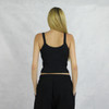 Delta Gamma Cropped Tank in Black Back