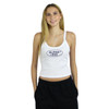 Alpha Phi Cropped Tank in White