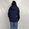 Alpha Chi Omega Navy Hoodie back