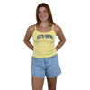 Delta Gamma Tank in yellow with polka dot print