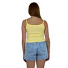 Gamma Phi Beta Tank in yellow with polka dot print back