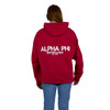 Alpha Phi Red Hoodie Back