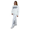 Kappa Kappa Gamma Mockneck Sweatshirt with Sewn on Letters Side