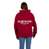 Pi Beta Phi Red Hoodie Back