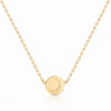 Gamma Phi Beta Gold initial necklace back