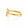 Kappa Alpha Theta Gold oval adjustable ring side view