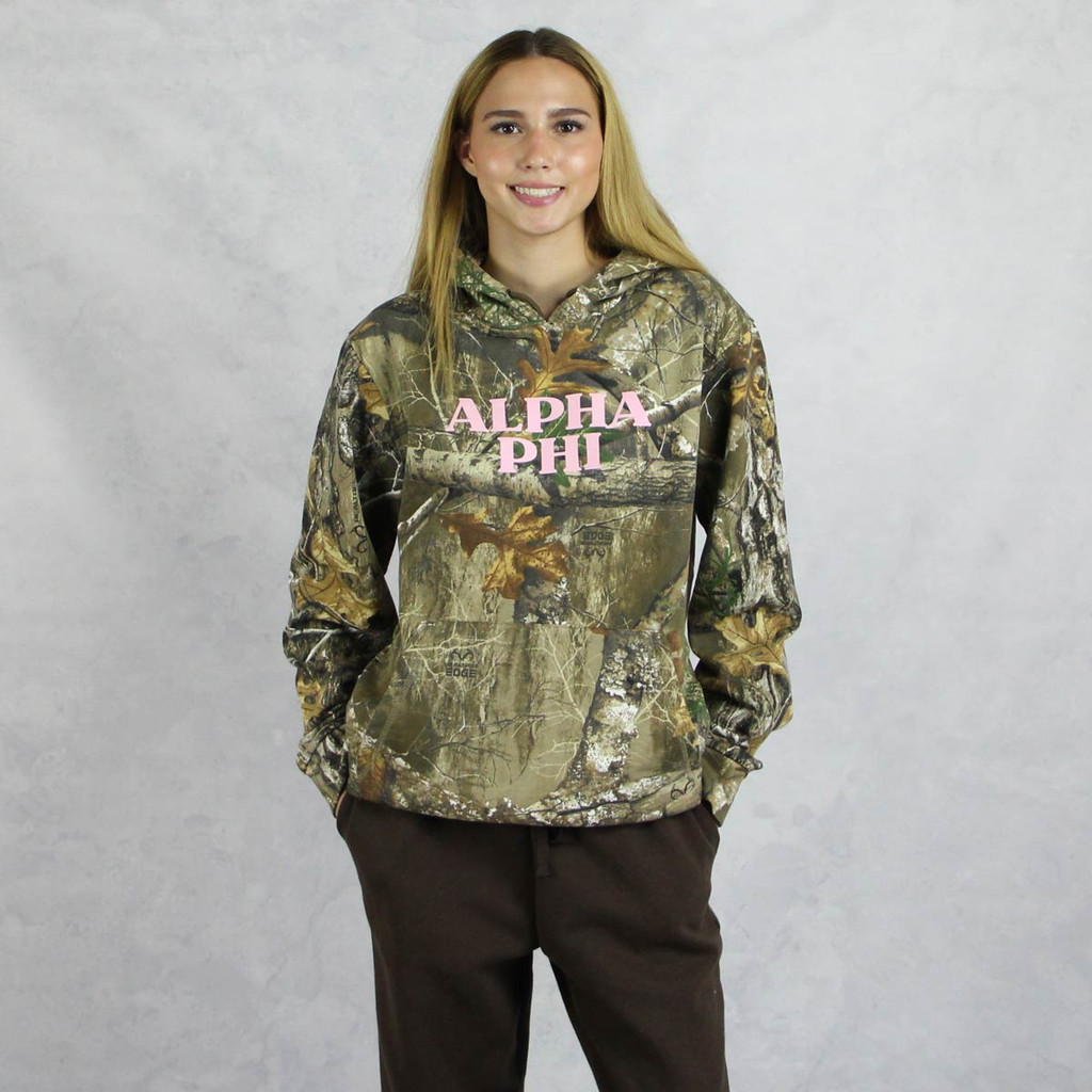 Alpha Phi Camo Hoodie