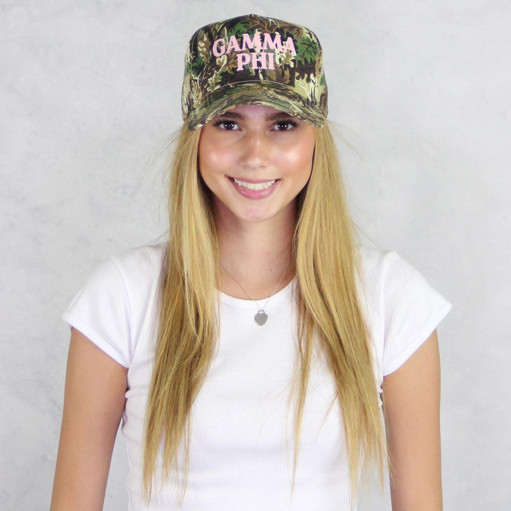Gamma Phi Beta Camo Hat