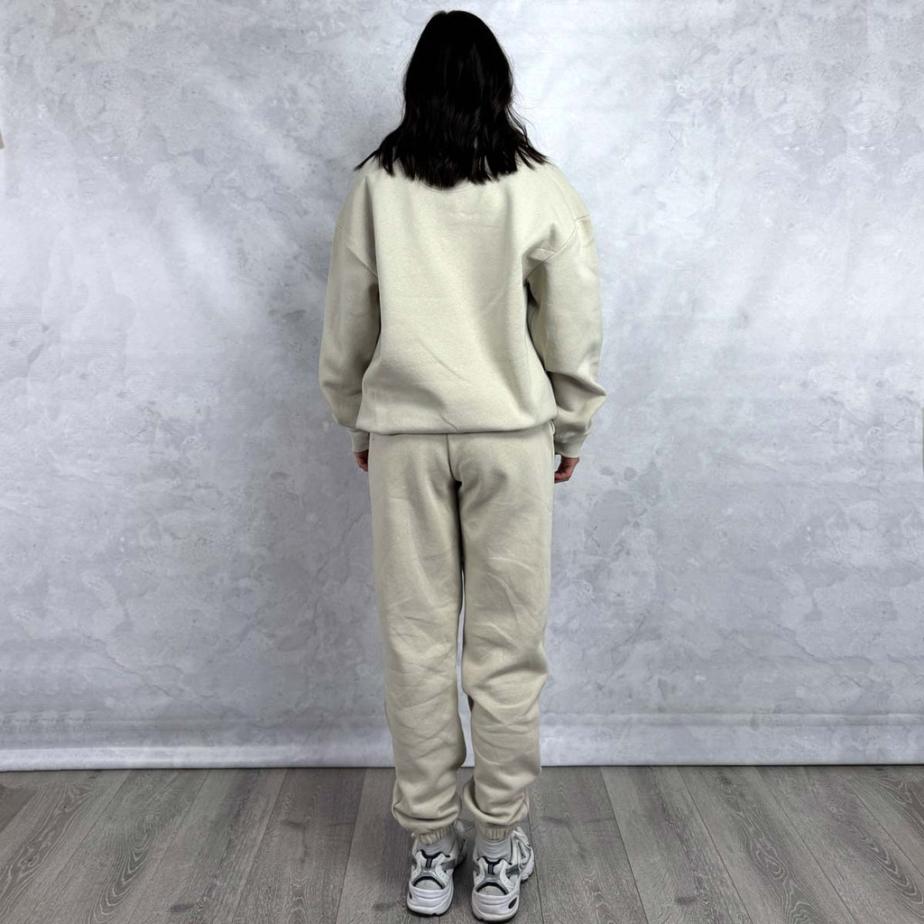 Alpha Chi Omega Beige Printed Sorority Sweatpants back