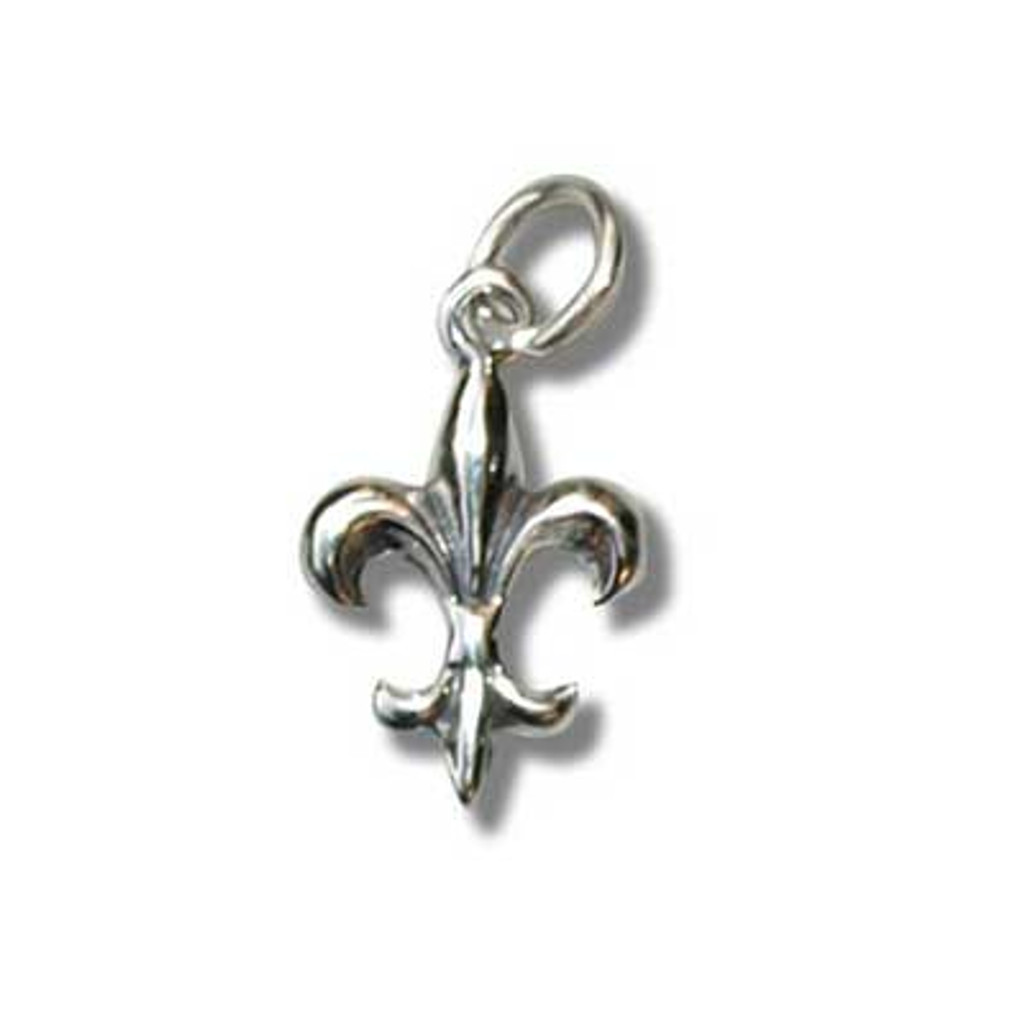 Kappa Kappa Gamma Fleur-De-Lis Charm in Sterling Silver