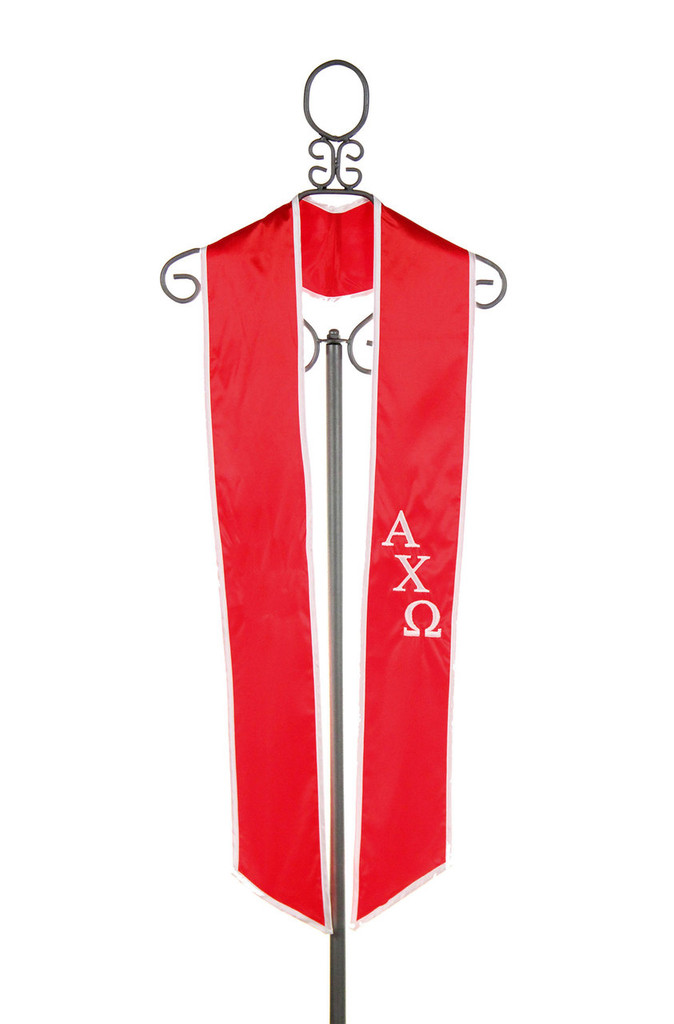 Alpha Chi Omega Satin Graduation Stole