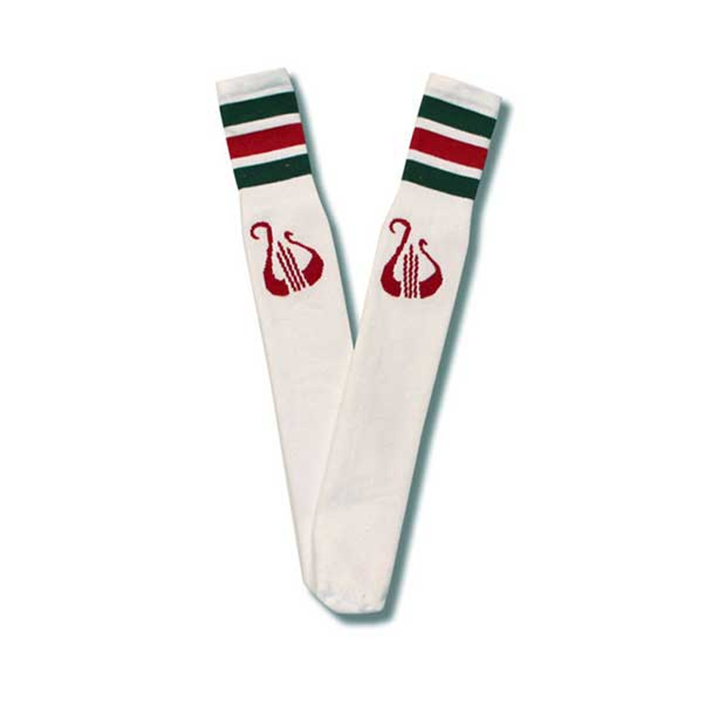 Alpha Chi Omega Socks in White