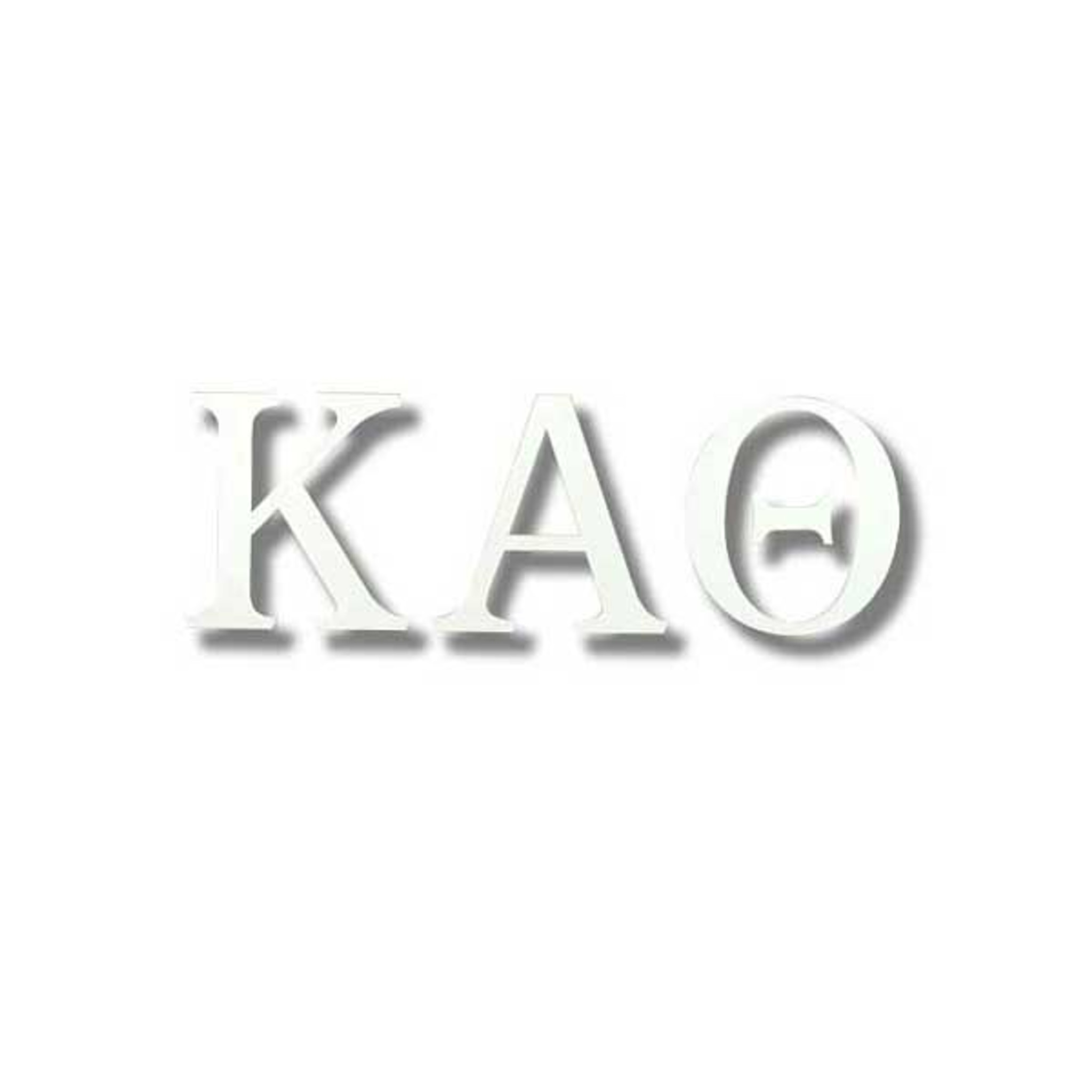 Kappa Alpha Theta Letter Sticker White | Specialties