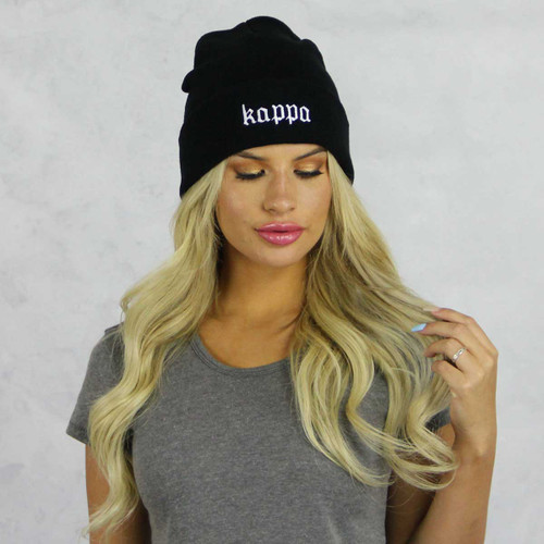 Kappa Kappa Gamma Black Beanie