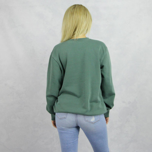 Green Kappa Alpha Theta Embroidered Sweatshirt Back