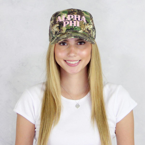 Alpha Phi Camo Hat