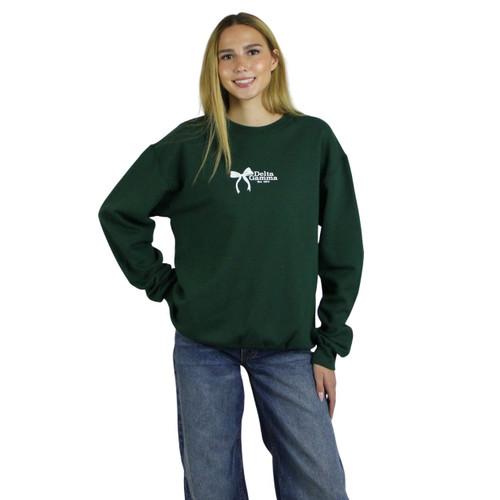 Delta Gamma Sweatshirt in Green Front