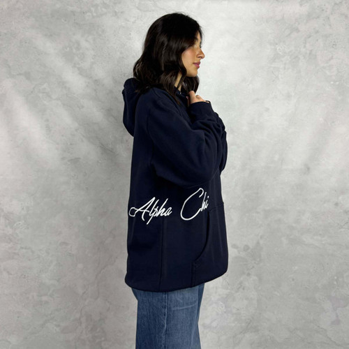 Alpha Chi Omega Navy Hoodie