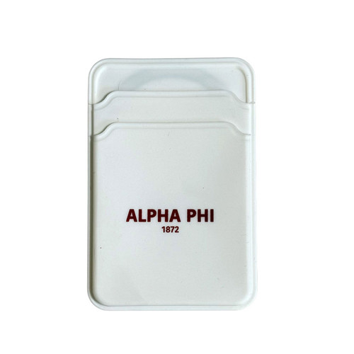Alpha Phi Magnetic Cell Phone Card Holder