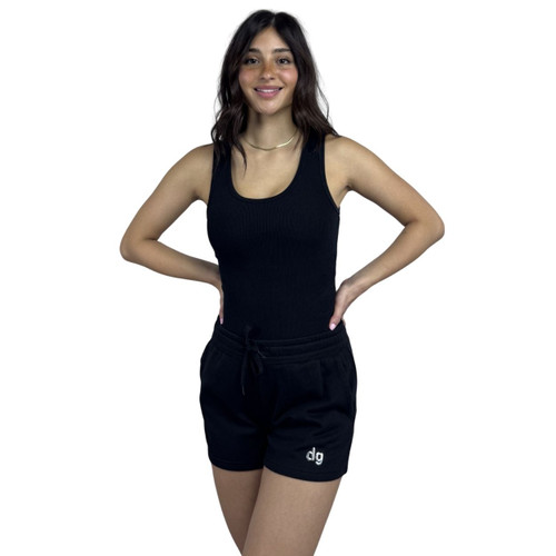Delta Gamma shorts with silver logo 
