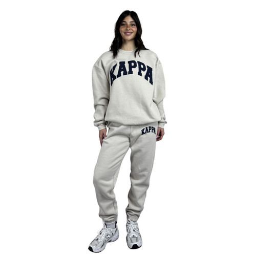 Kappa Kappa Gamma Sweatshirt | Beige Printed Crewneck